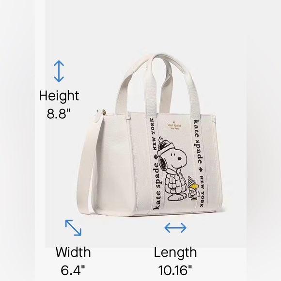 Peanuts X KSNY Snoopy Small Tote MSRP $399 - Picture 14 of 17